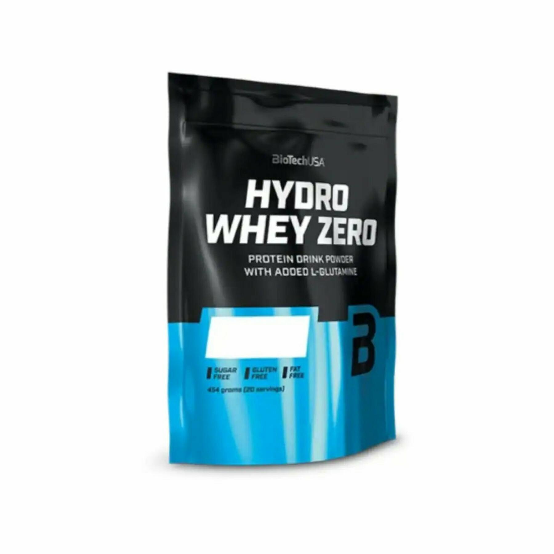Lot de 10 sacs de protéines Biotech USA hydro whey zero - Vanille - 454g