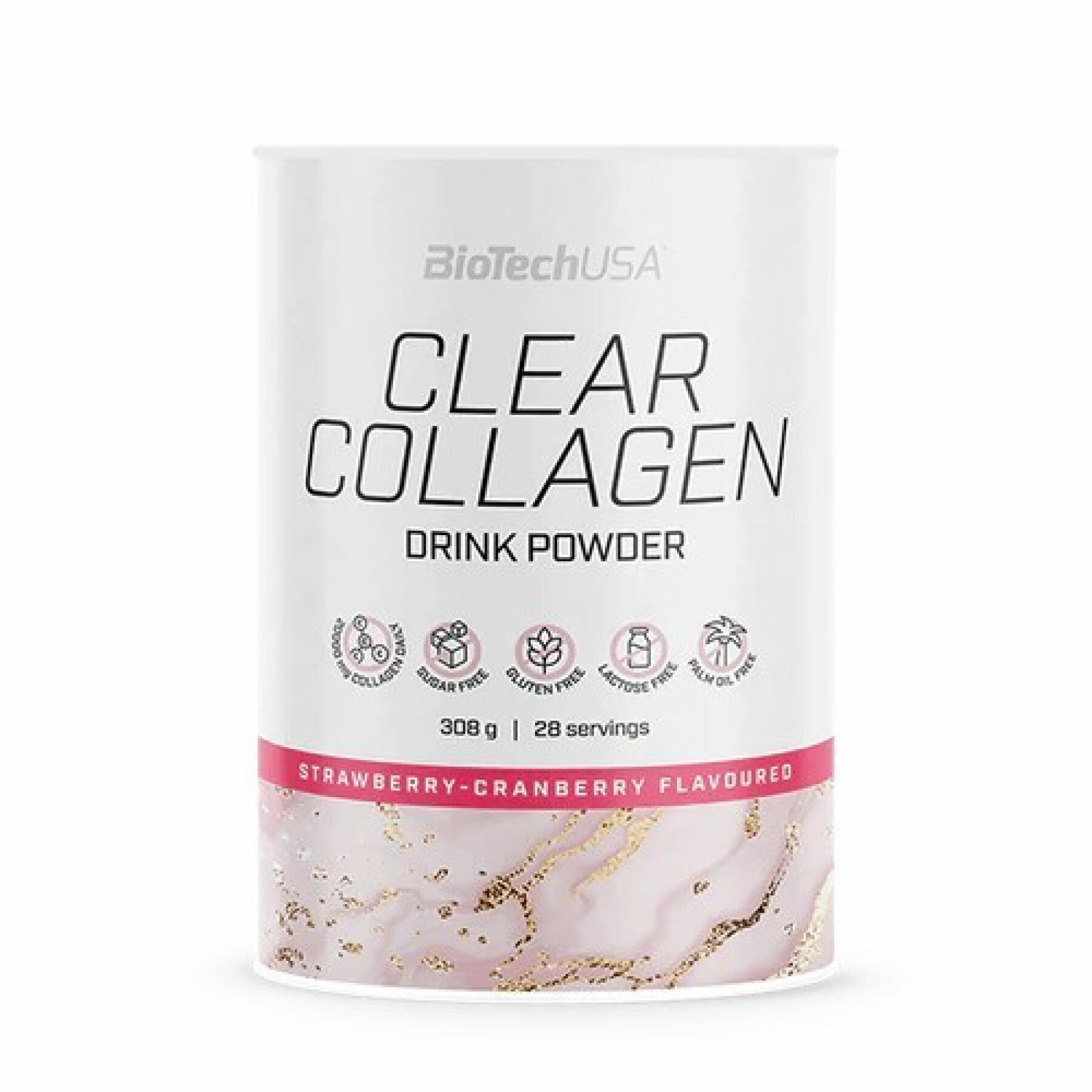 Collagène - Fraise-canneberge Biotech USA Clear