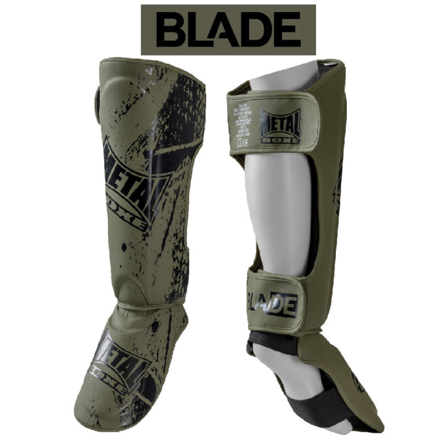 Protège-tibias + pied MMA Metal Boxe Blade