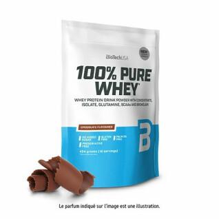 Sacs de protéines 100 % pur lactosérum Biotech USA - Chocolate - 454g